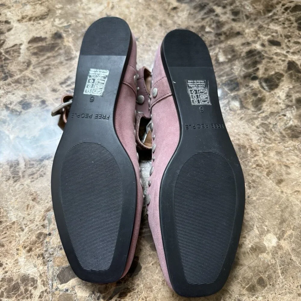 Free People Women's Mystic Mary Jane Rose Color Flats NWOB (MSRP 148) Size 6 - Picture 9 of 9